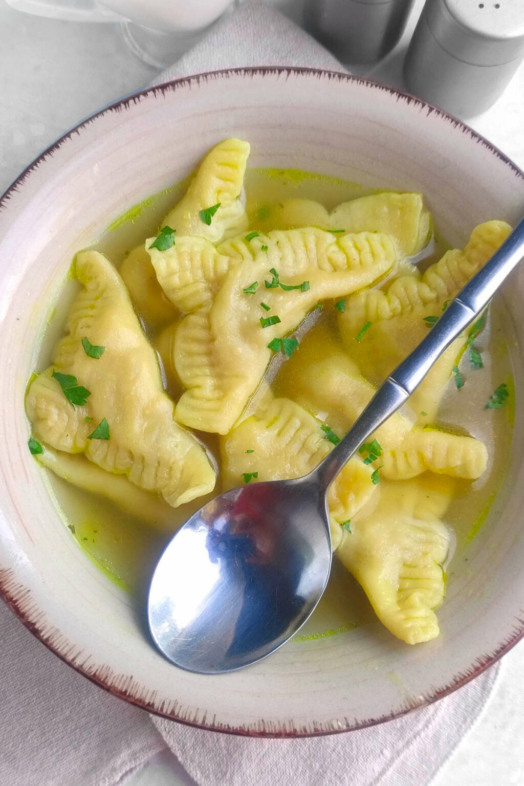 Chicken Kreplach Soup Smells Like Delish