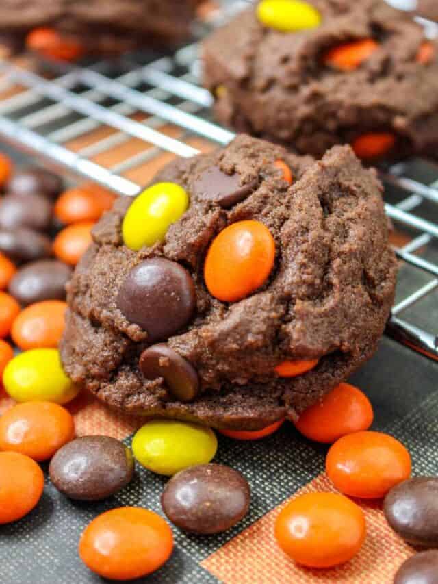 Reese's Pieces Chocolate Cookies
