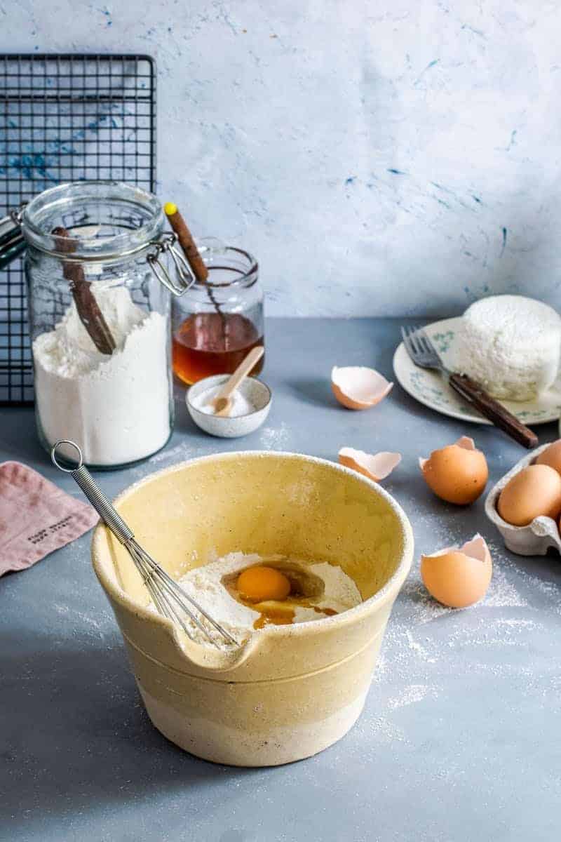 tools to measure and mix ingredients for baking