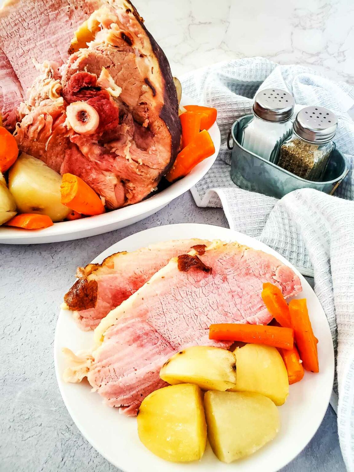 Slow Cooker Ham Dinner Smells Like Delish