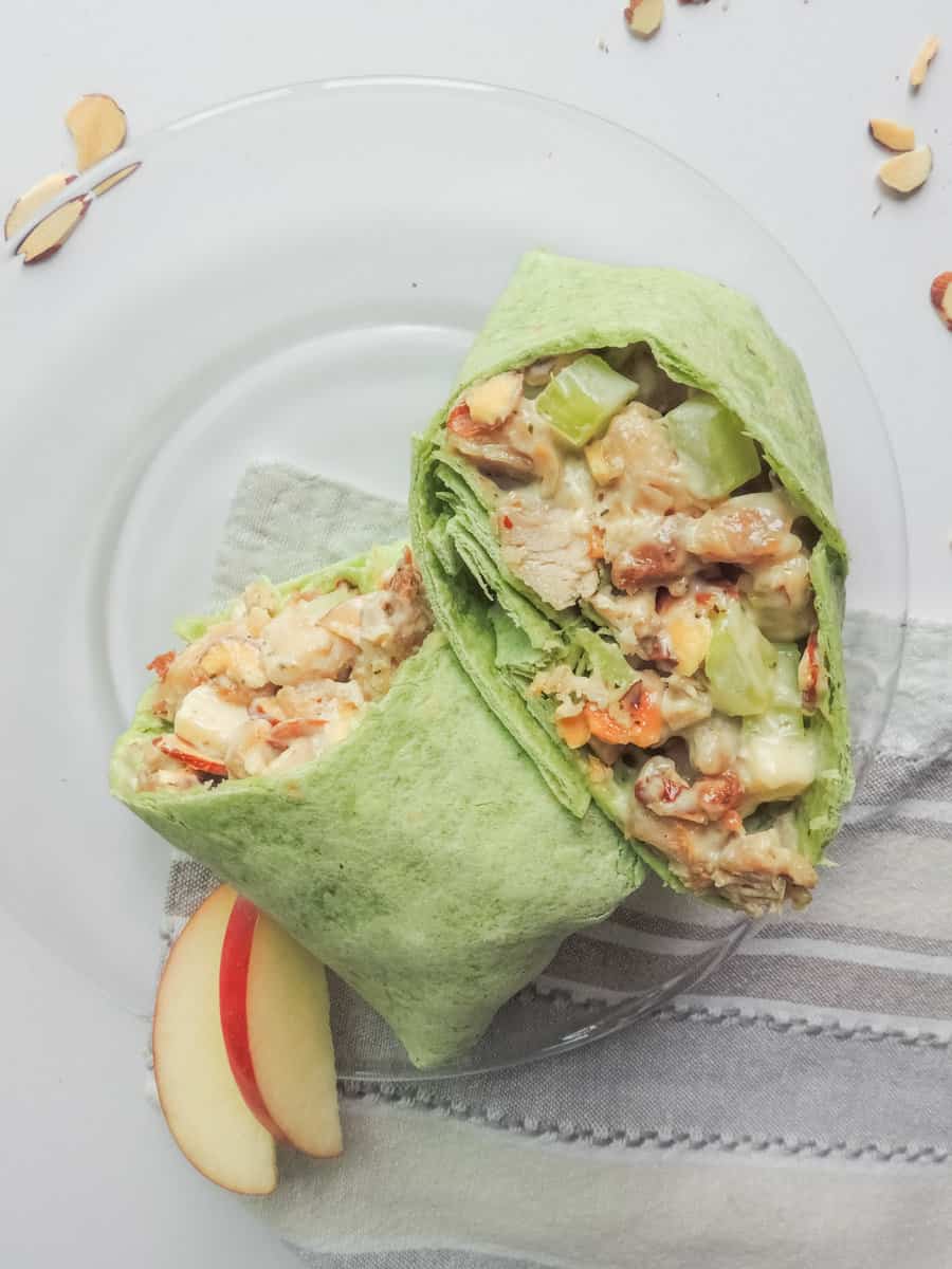 Almond Chicken Salad Wraps | Smells Like Delish