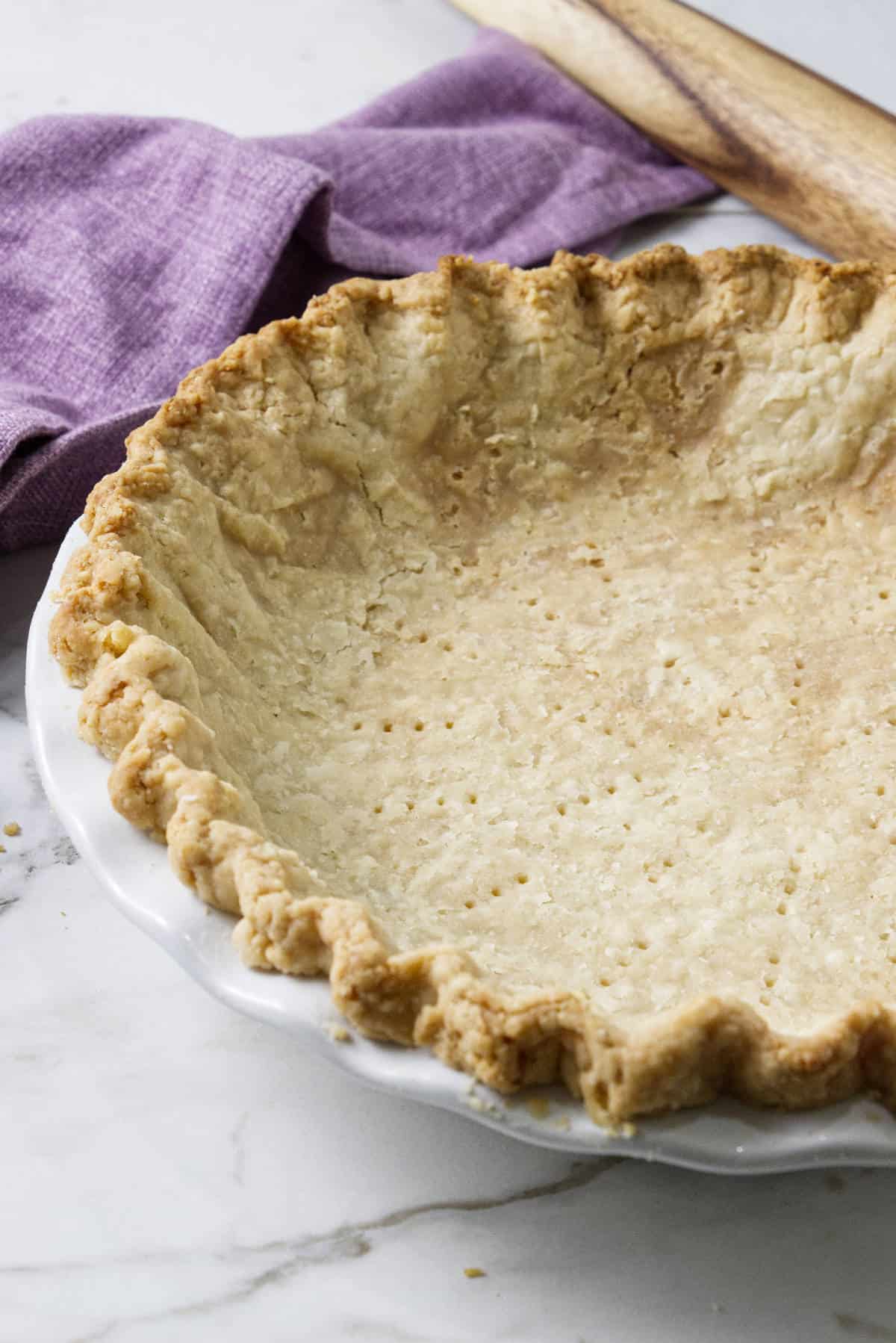 blind baked marie callender style single pie crust.