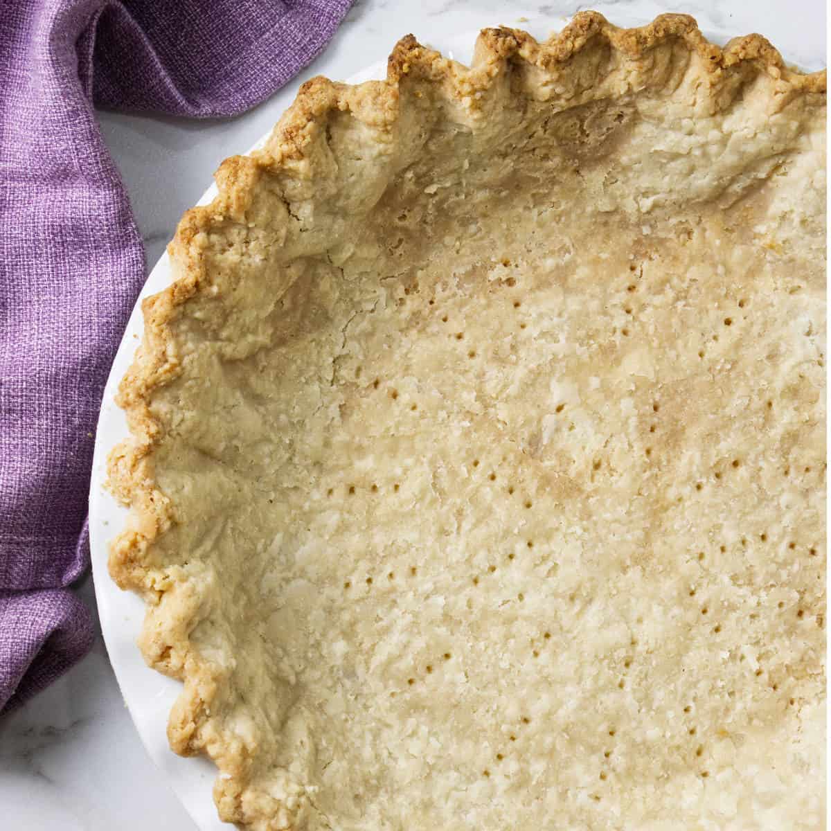 blind baked marie callender style single pie crust.