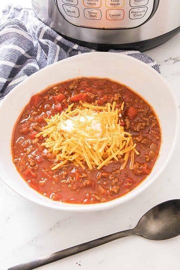 Instant Pot Chili No Beans | Smells Like Delish