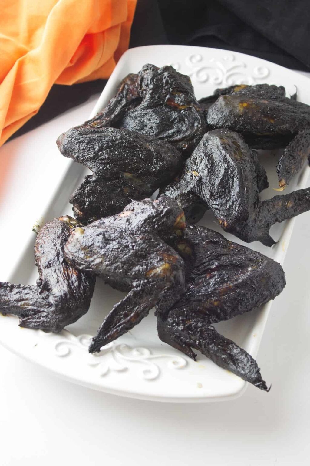 Halloween Sweet and Sour Chicken 'Bat' Wings