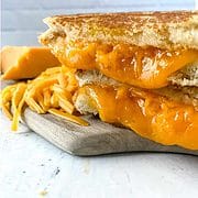 grilled gourmet cheese sandwich.