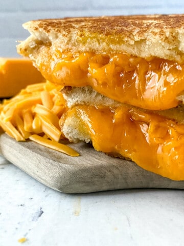 grilled gourmet cheese sandwich.