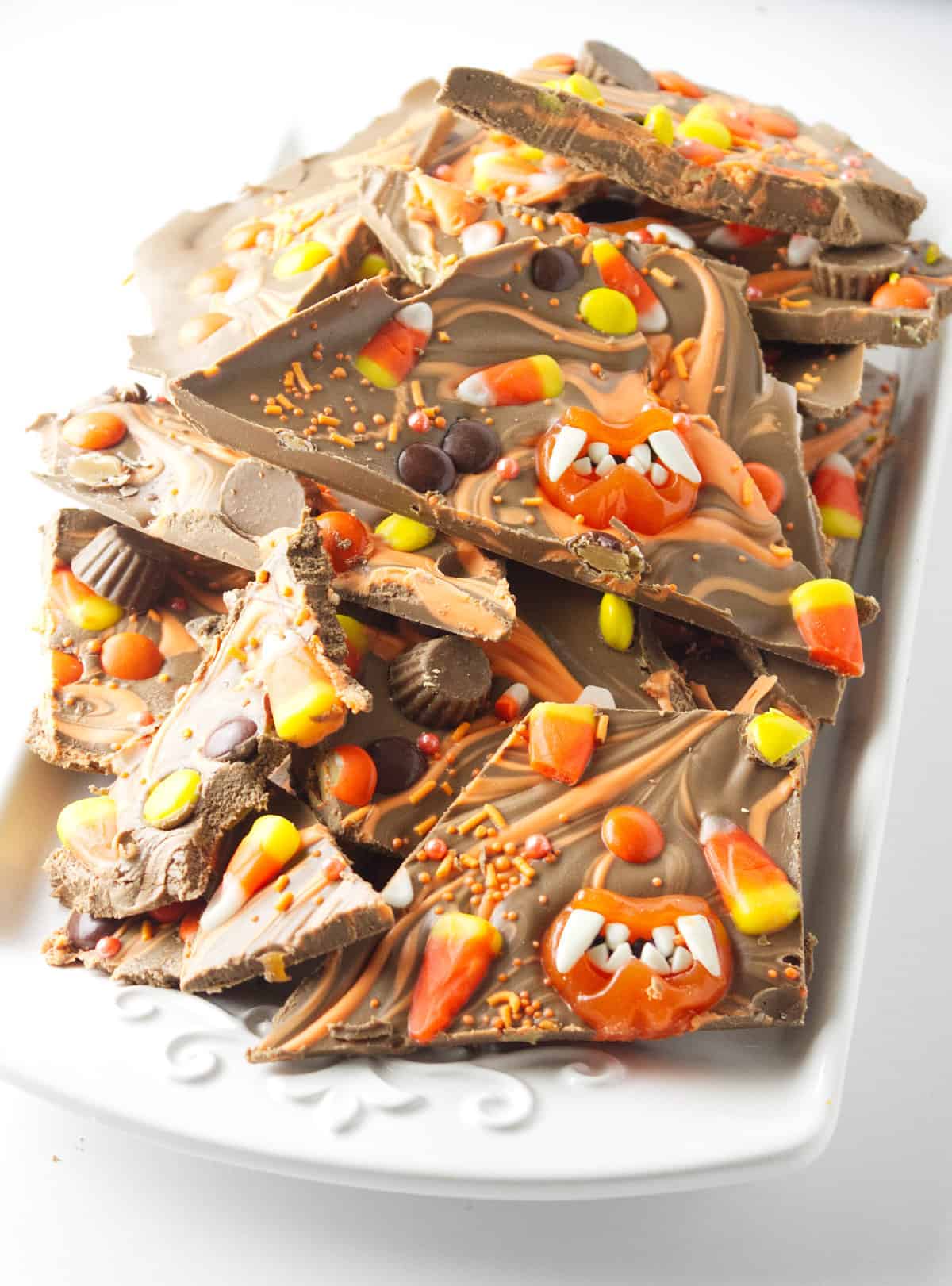 reeses ghoulish chocolate brittle.