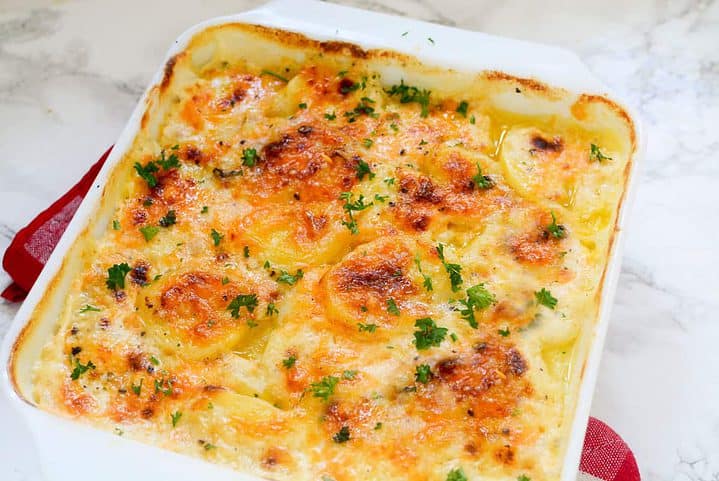 Gouda Smoked Scalloped Potatoes | Smells Like Delish