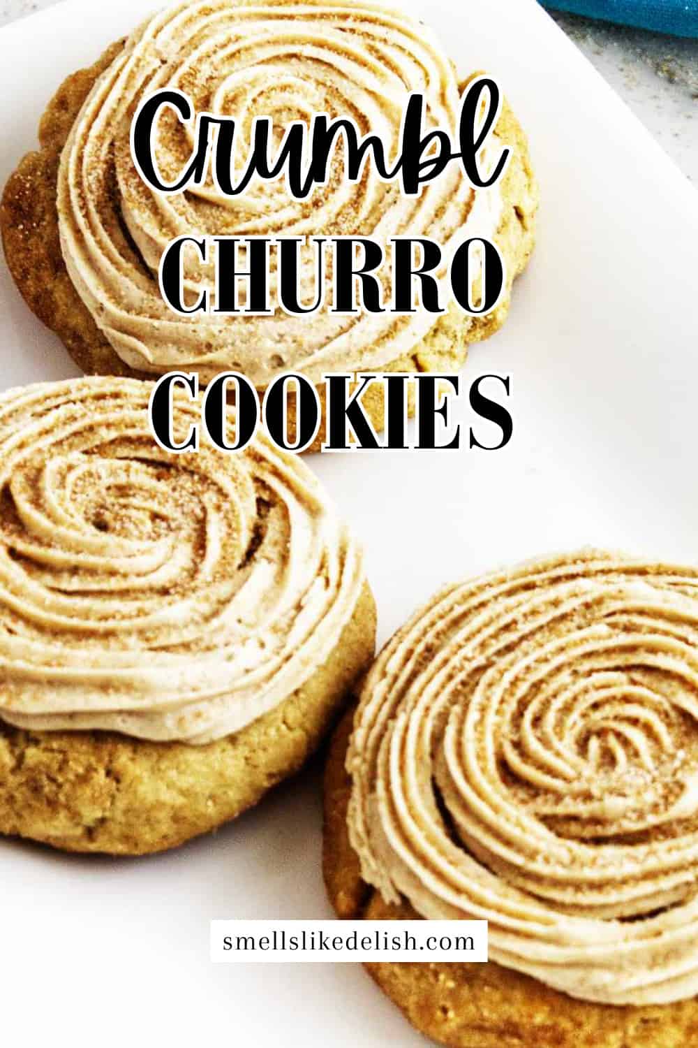 Crumbl Churro Cookie copycat cookies.