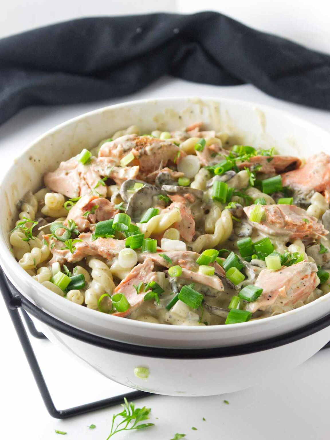 Cajun Salmon Alfredo Smells Like Delish