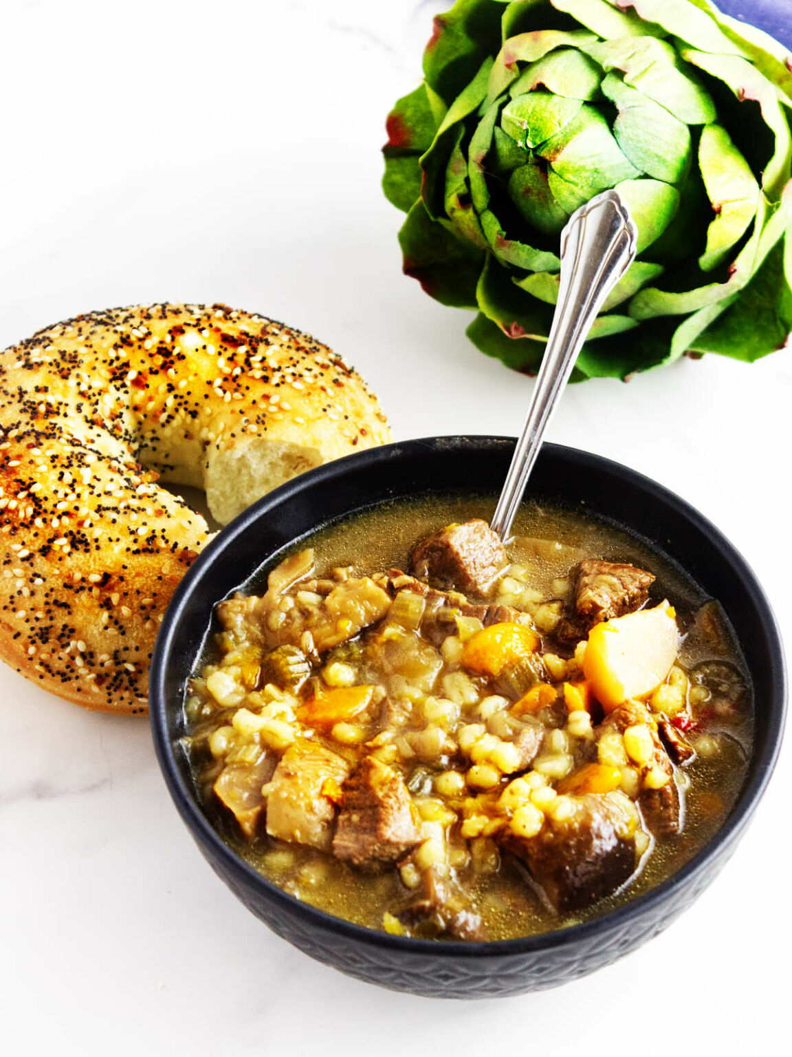 Instant Pot Beef Barley Soup Smells Like Delish