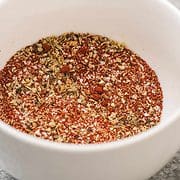 bowl of blended St. Louis rib rub spices.