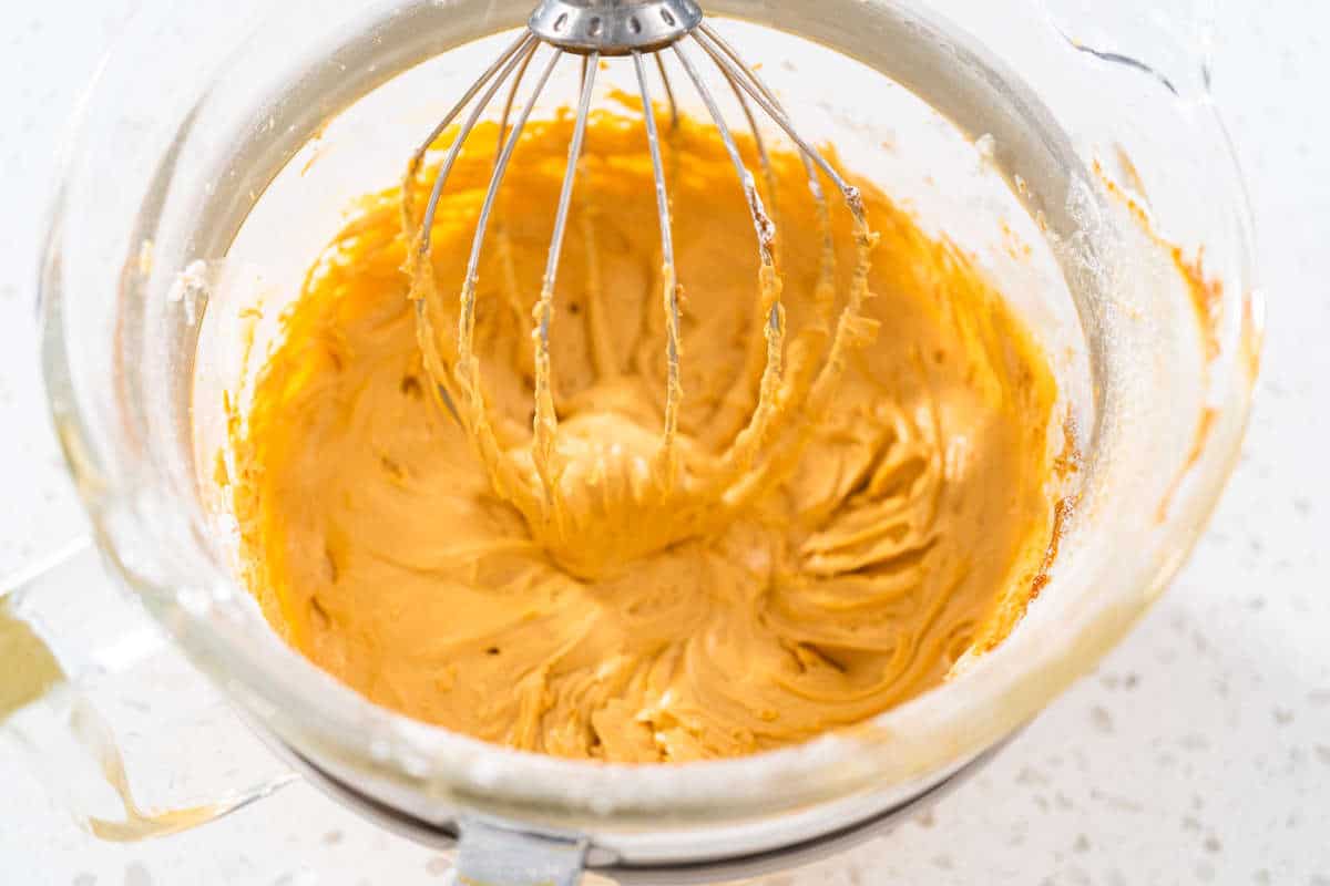 peanut butter flavored frosting.