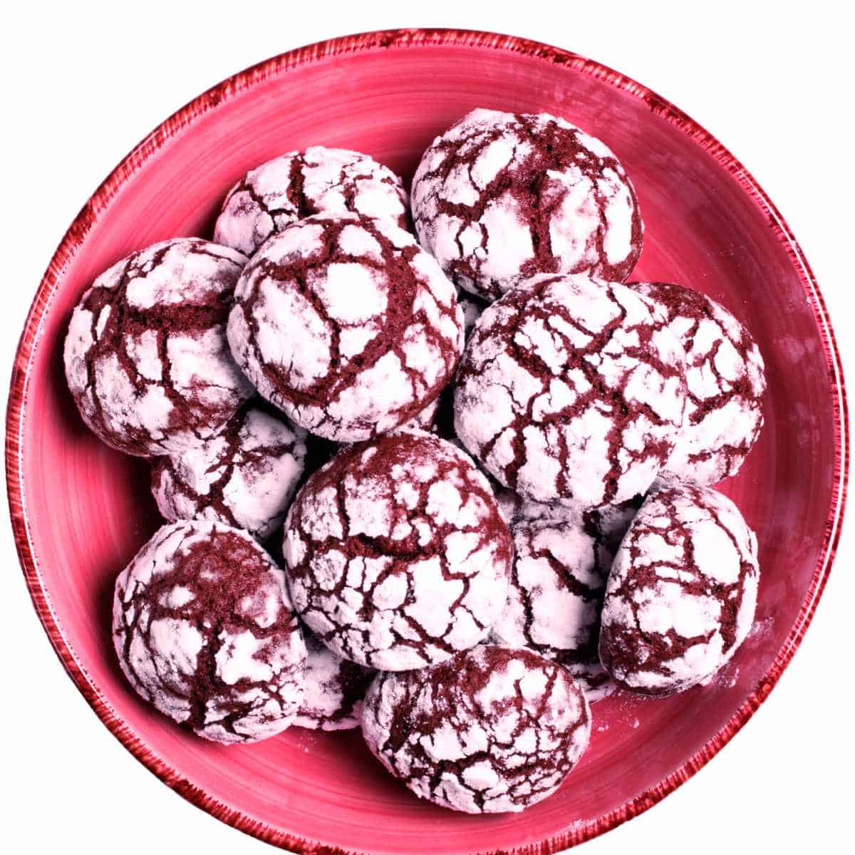 Tomhed Produktion Smuk kvinde Red Velvet Cake Mix Crinkle Cookies | Luktar Delish