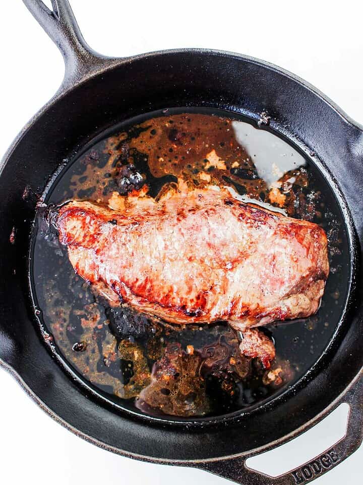 Cast Iron Flank Steak Smells Like Delish