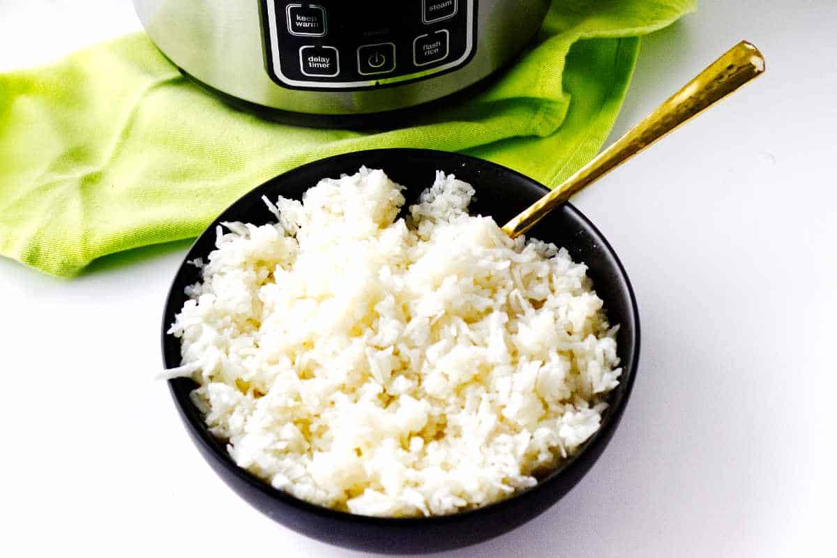 Rice Cooker Coconut Rice Smells Like Delish