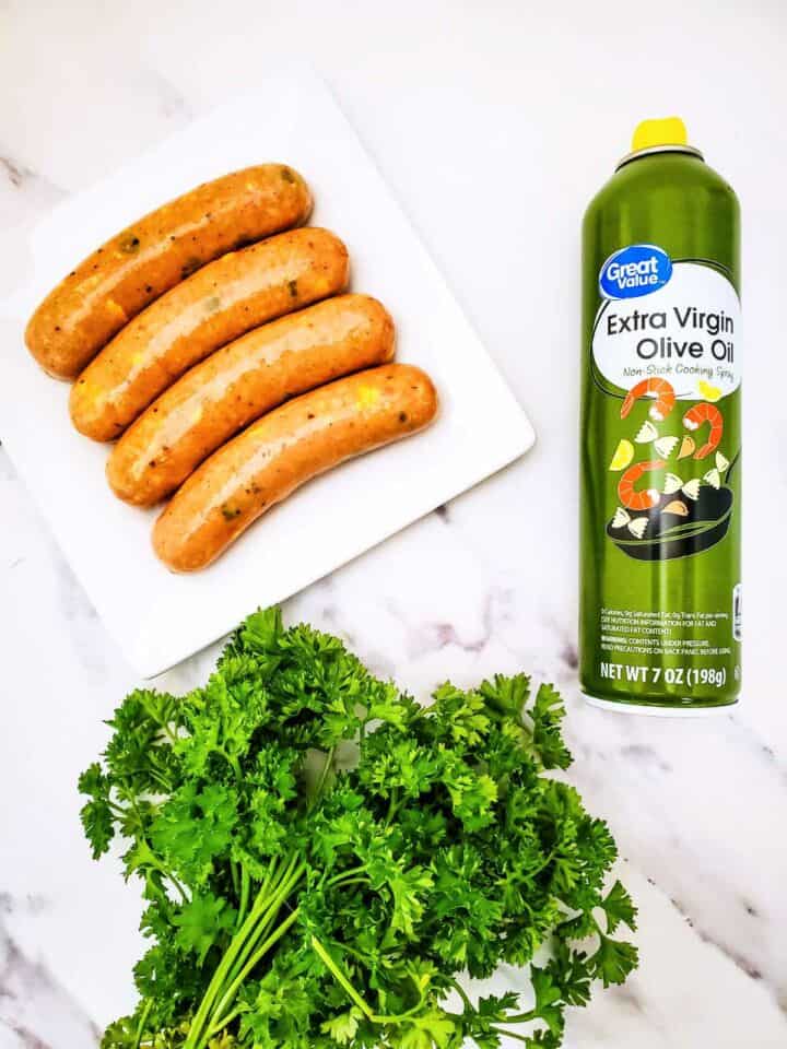 Air Fryer Chicken Sausage Bites Smells Like Delish