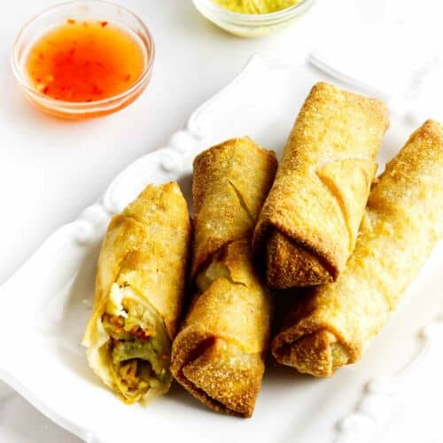 Air Fryer Frozen Egg Rolls | Smells Like Delish