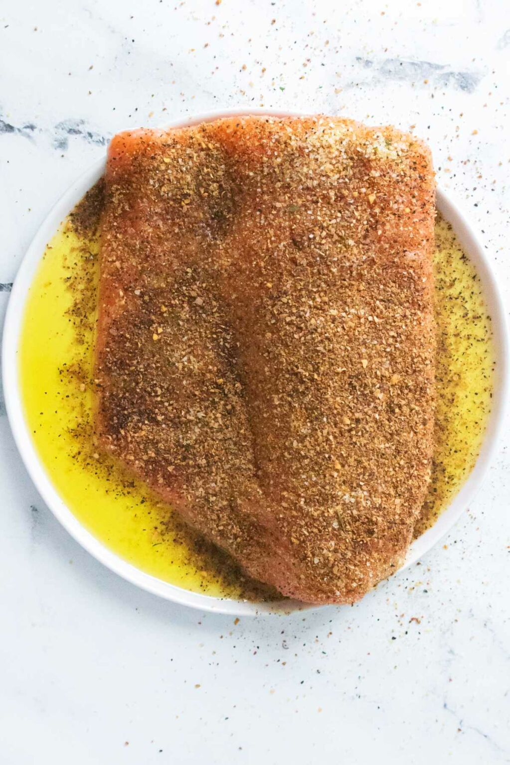 Air Fryer Salmon and Asparagus Smells Like Delish