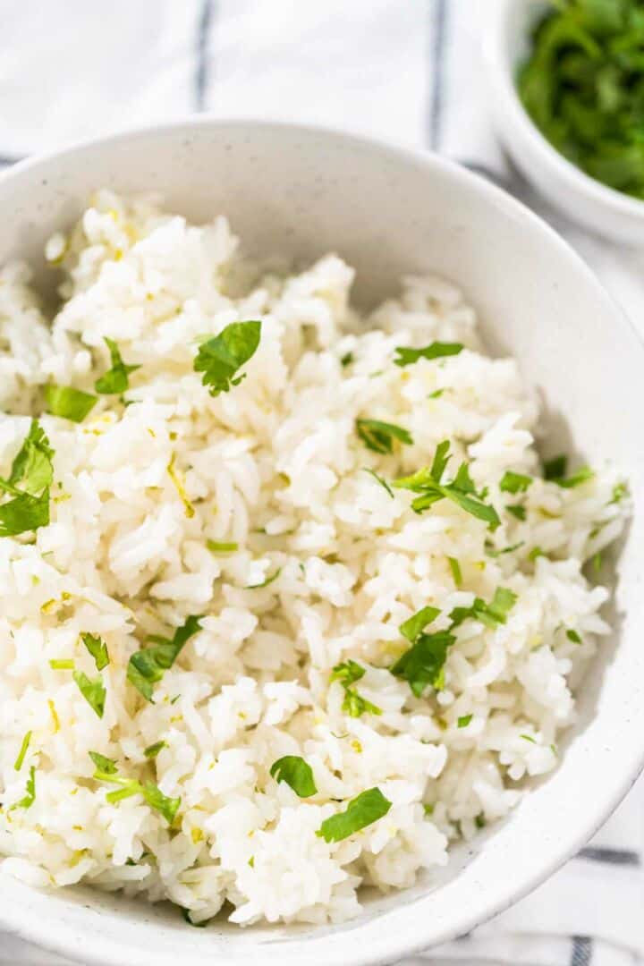Rice Cooker Cilantro Lime Rice | Smells Like Delish