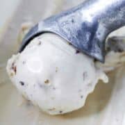 scoop of praline and cream ice cream.