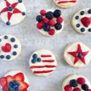 red white and blue cookies.