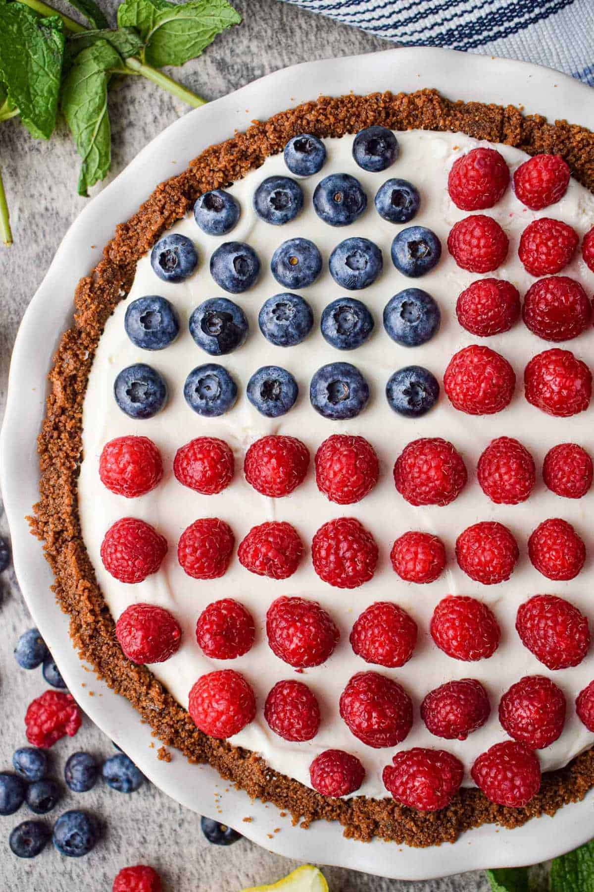 4th of July No Bake pie.