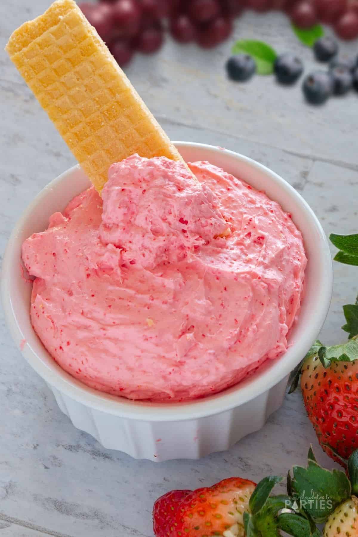 cream cheese dip with strawberry dessert recipes.