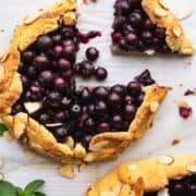 blueberry mint galettes.