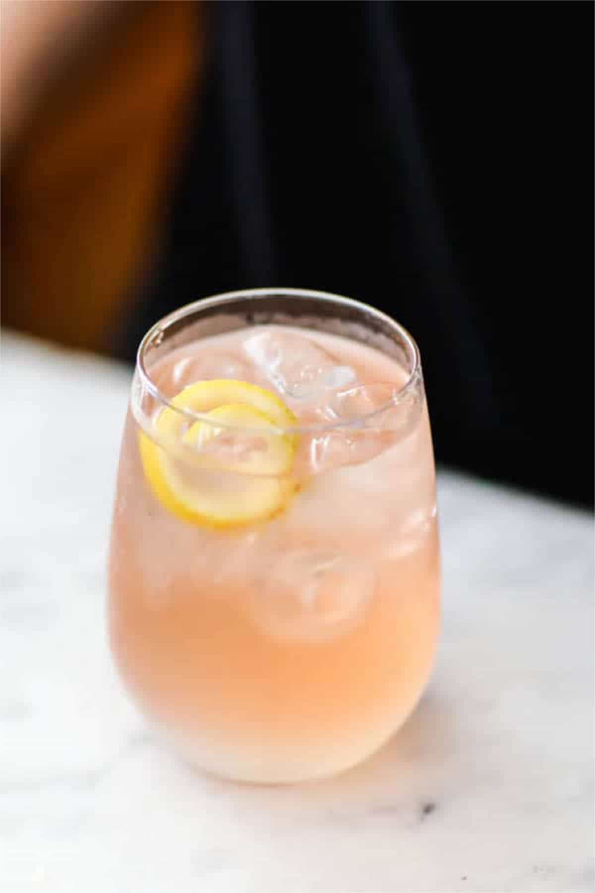 cocktails with lemonade rose sparkling punch.