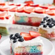 Red, White and Blue Poke Cake