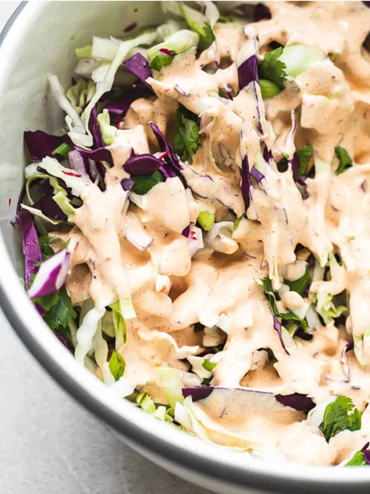 recipes for father's day : spicy keto coleslaw.