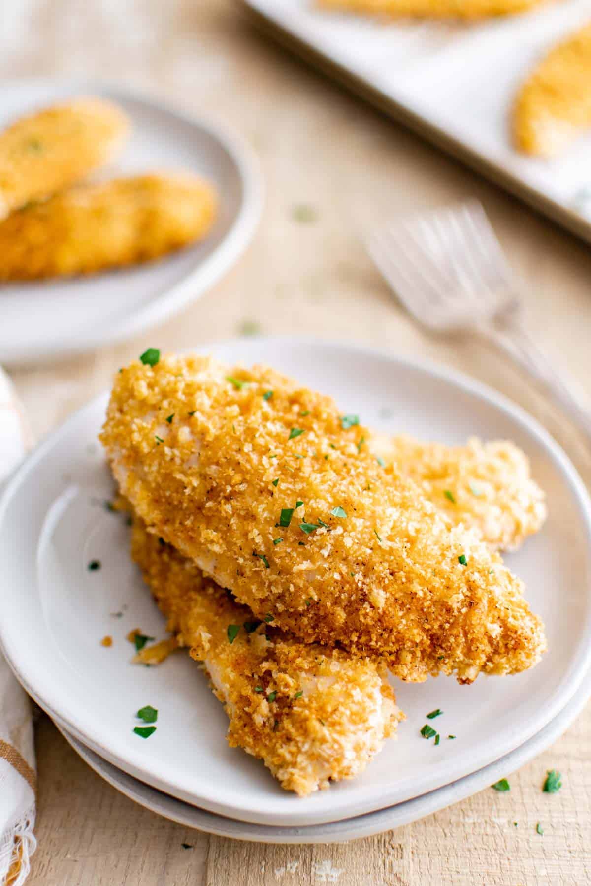 baked chicken tenders for party food.