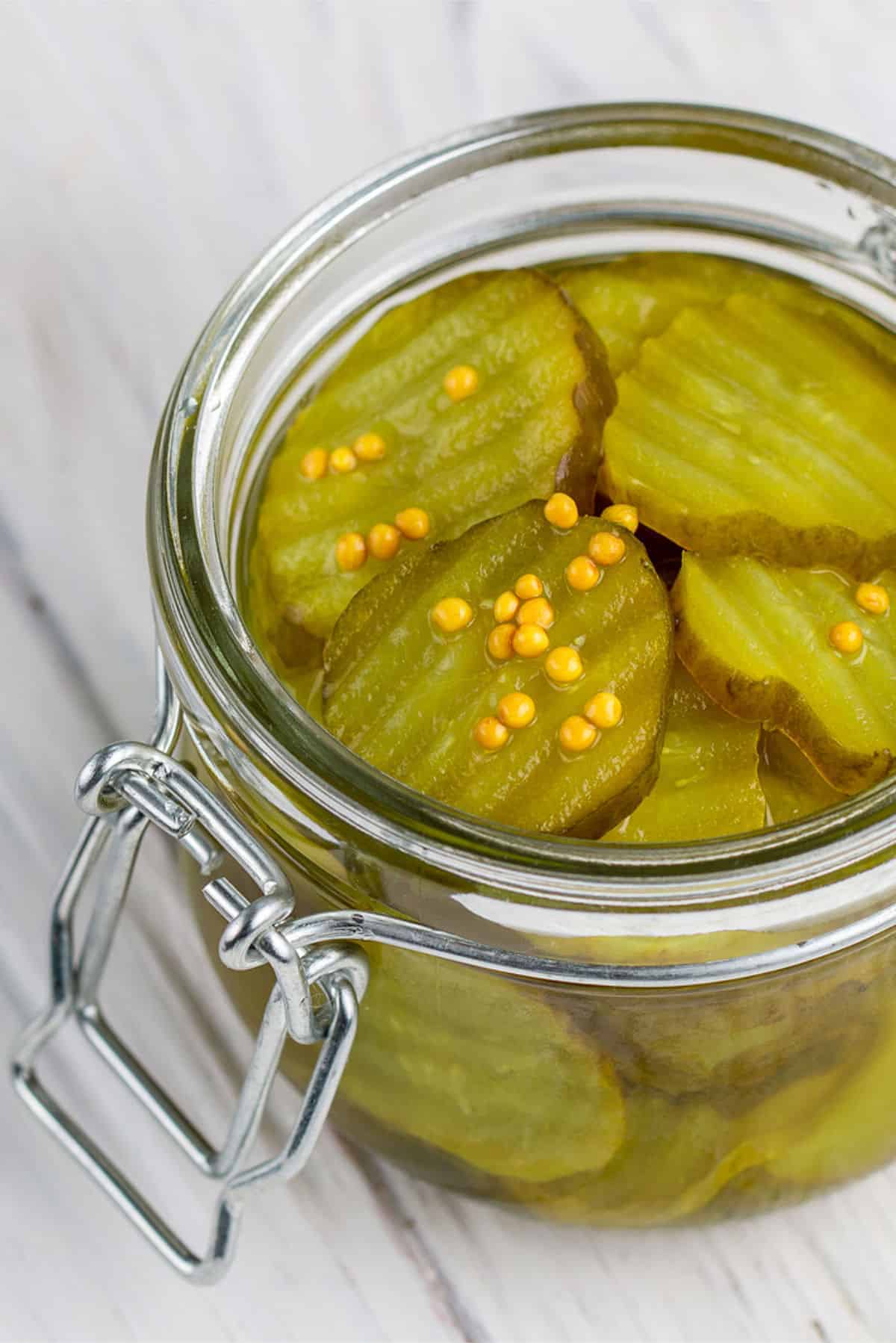 bread and butter pickles.