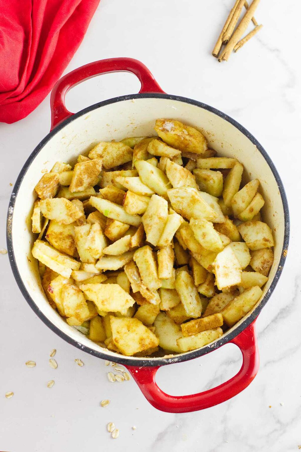 Dutch Oven Apple Crisp Smells Like Delish