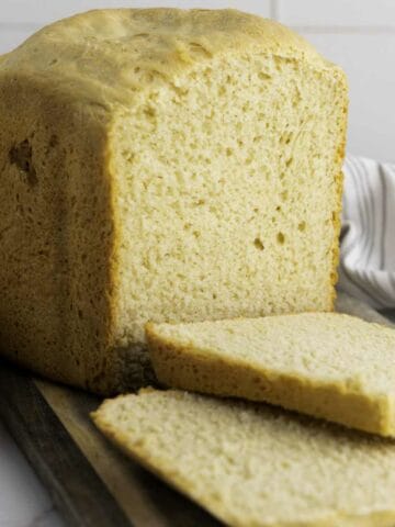 sliced white bread.