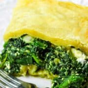 puff pastry spinach and cheese pie.