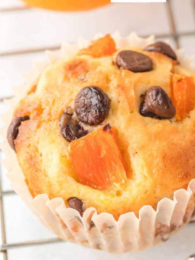 Orange Muffins with Chocolate Chips