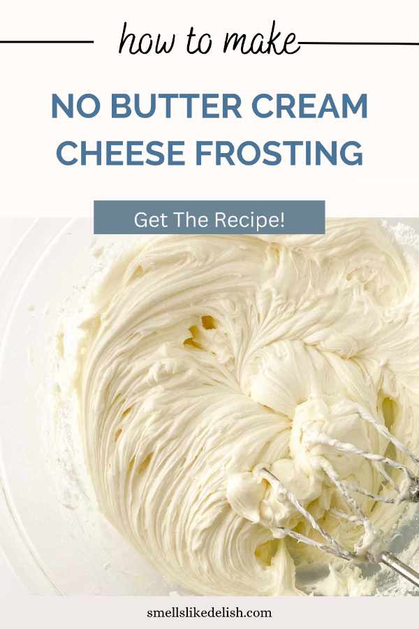 cream cheese frosting whipped in a bowl using no butter.