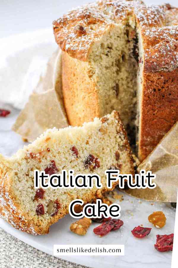 Panettone slices on a plate, the essential Italian Christmas Cake.