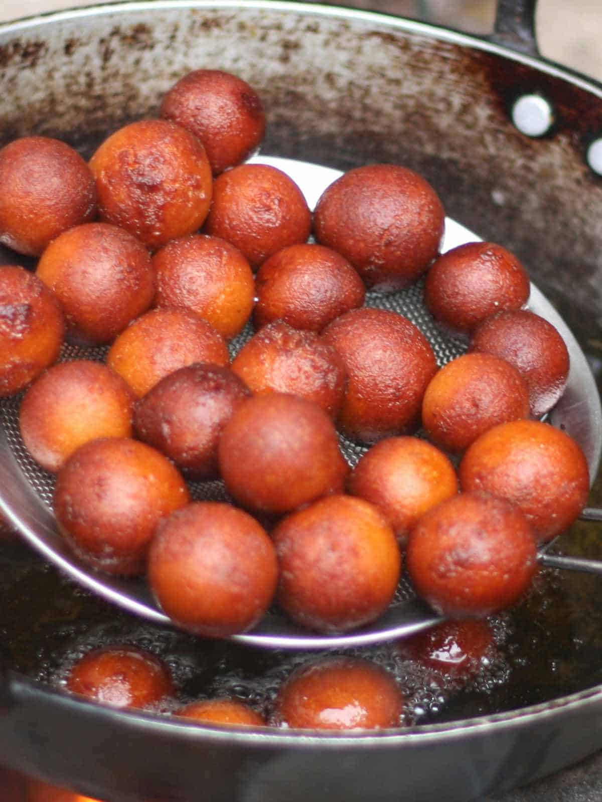 A traditional sweet dish called "Gulab Jamun" for mothers day.