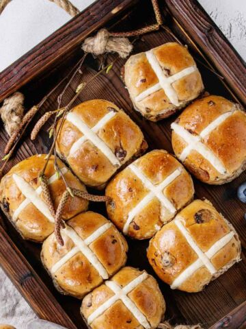 hot cross buns for Easter.