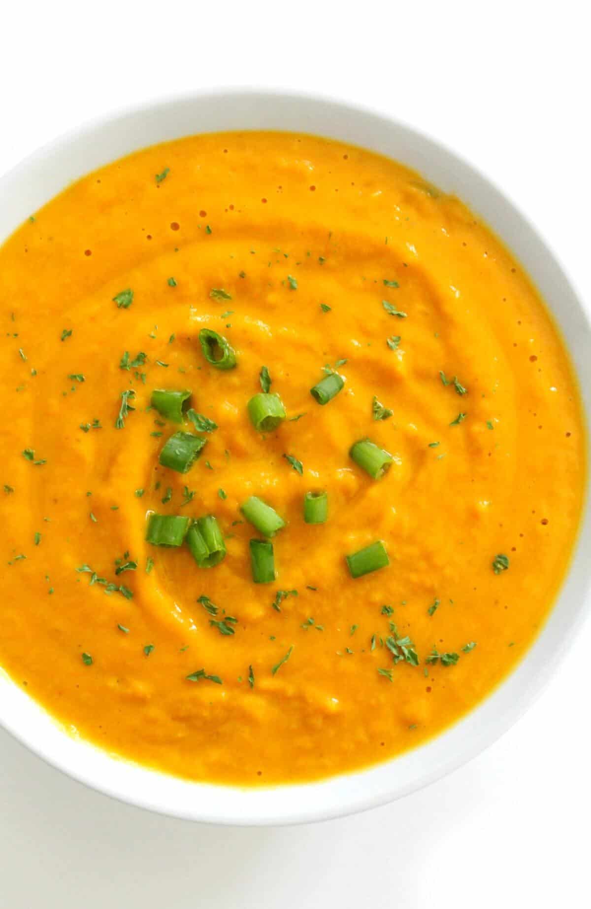 Curried pumpkin soup.