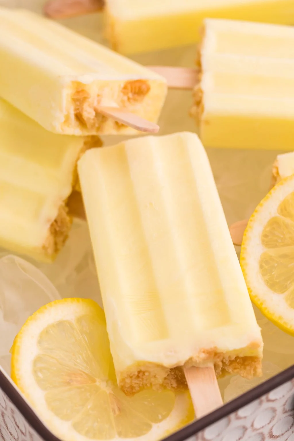 lemon pie popsicles, popular frozen treats.