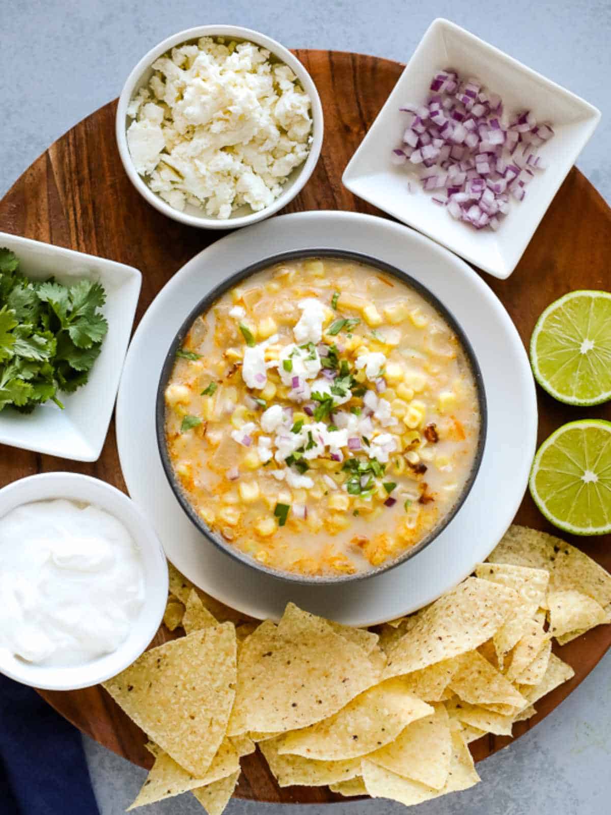 street corn soup.