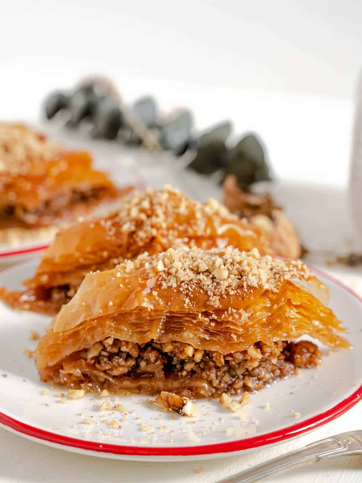 Classic walnut baklava.