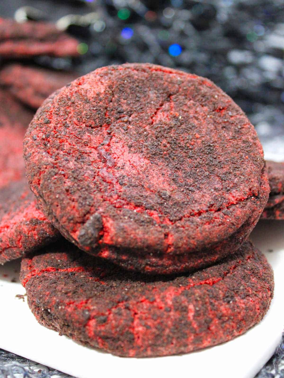 brimstone cookie rolled in crushed oreo's.
