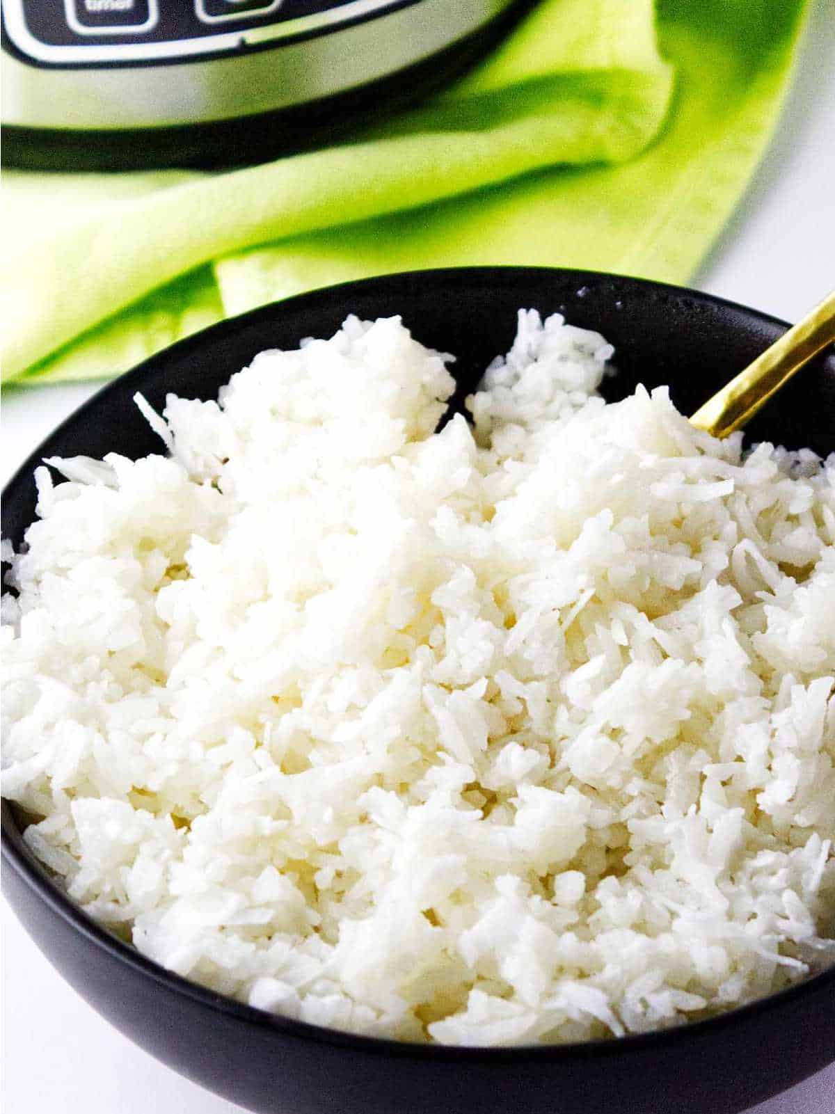 Rice cooker coconut Rice.