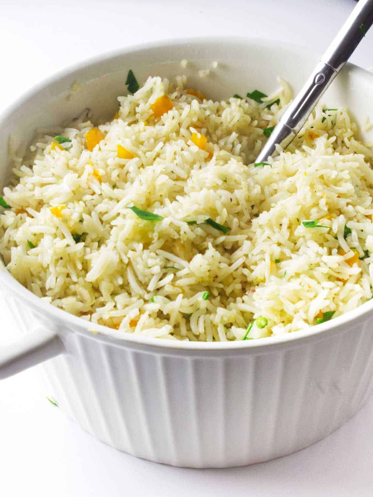 copycat Longhorn rice pilaf.